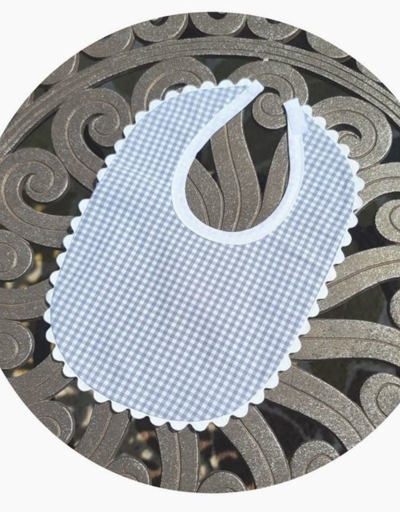 The Royalty Collection Plain Gingham Bib