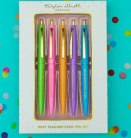 Taylor Elliott Designs Best Teacher Ever Pen Set