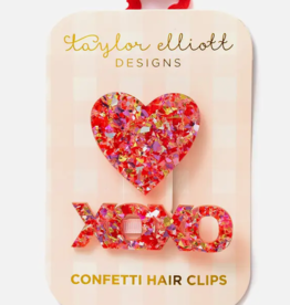 Taylor Elliott Designs Heart/XOXO Hair Clips