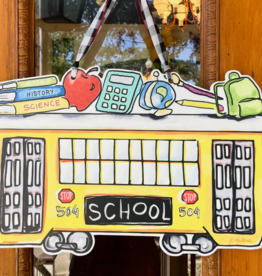 Home Malone School Bus Streetcar Door Hanger