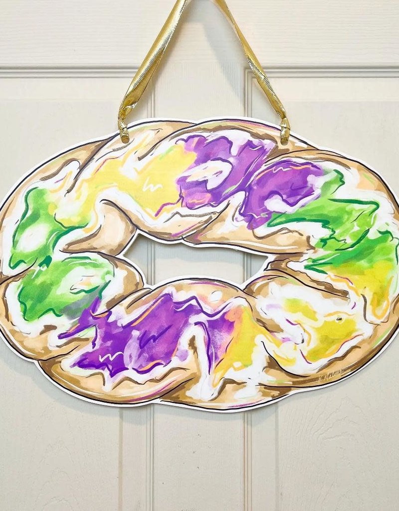 Home Malone King Cake Door Hanger