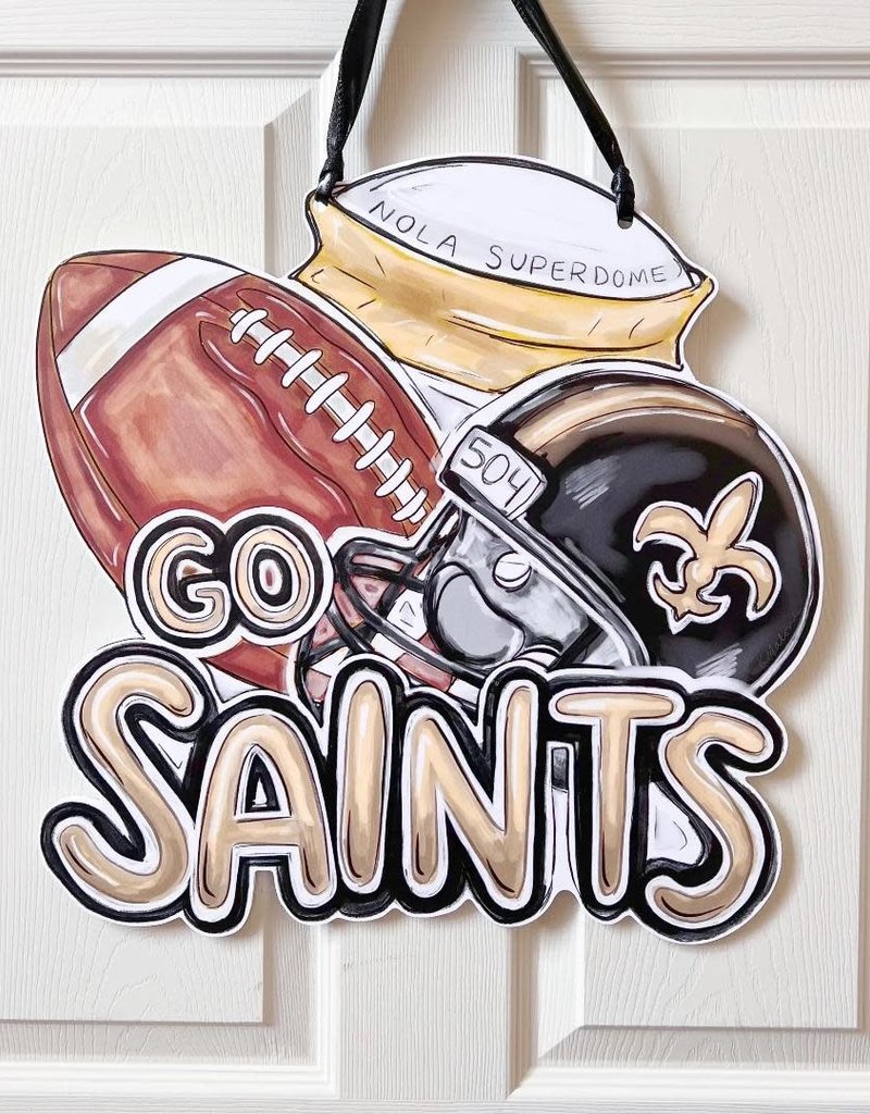 Home Malone Go Saints Door Hanger