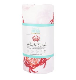 Little Hometown Pink Crab Swaddle
