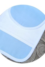 The Royalty Collection Blue Infant Pique Bib & Burp Set