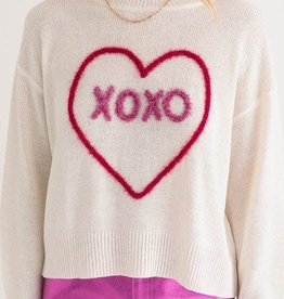 Le Lis Cream XoXo Sweater