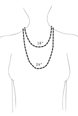Mimosa Handcrafted Bronze Mama Bar Necklace