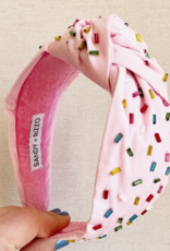 Sandy & Rizzo Pink Sprinkle Beaded Headband