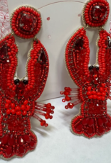 Addison Clay Designs Beaded Crawfish Earring