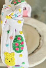 OBX Prep Peeps and Easter Eggs Beaded Top Knot Headband