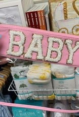 Beauty Stash Clear Varsity Pouch Pink Baby
