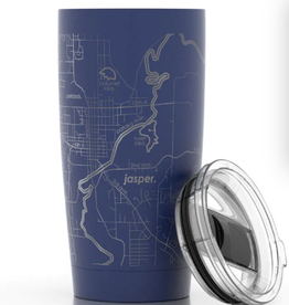 Well Told Hammond Map Insulated Pint Tumbler Navy