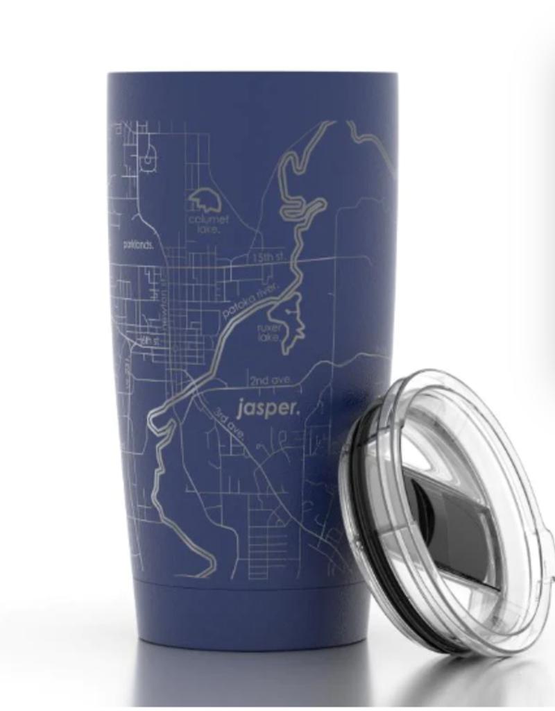 Well Told Hammond Map Insulated Pint Tumbler Navy