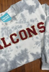 The Old School Falcon Tie Dye Chenille Sweatshirt