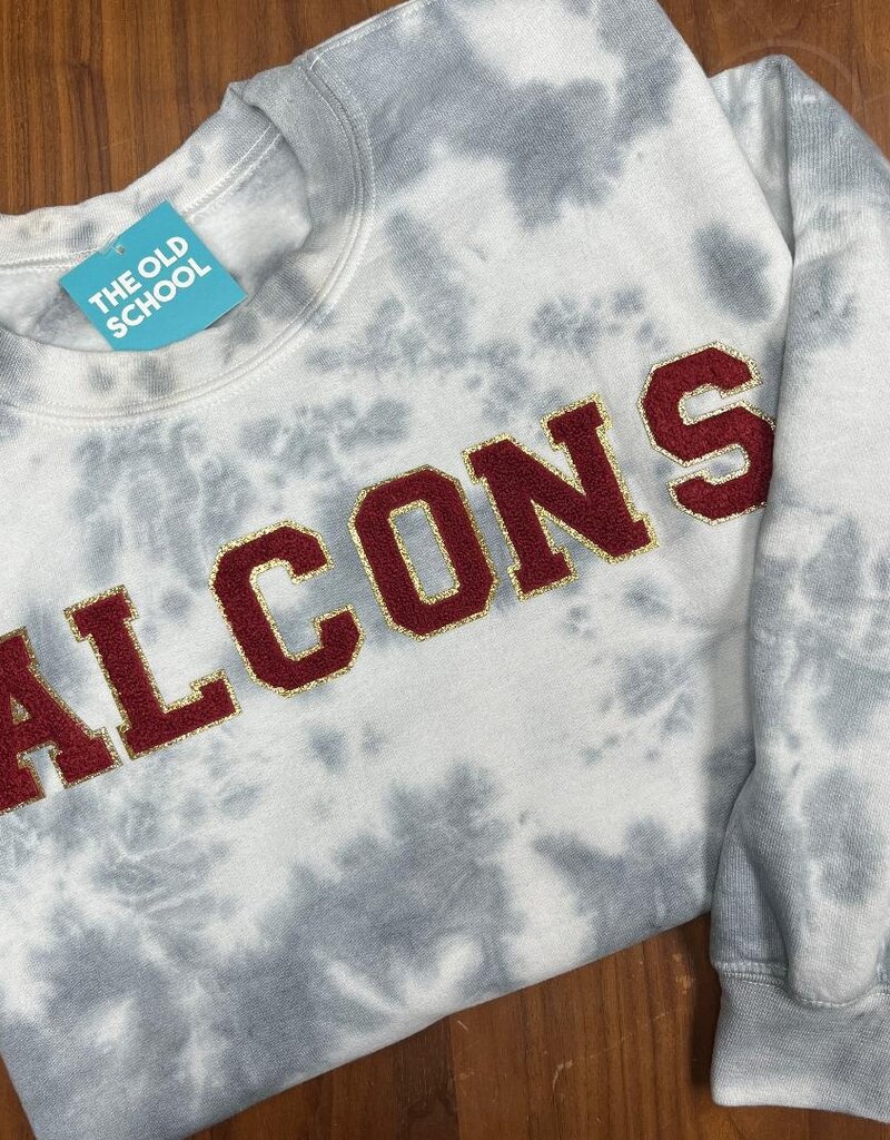 The Old School Falcon Tie Dye Chenille Sweatshirt