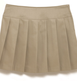 K-12 Knife Pleat Skort 7-18 Khaki