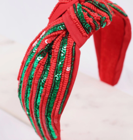 Caroline Hill Red and Green Embellished Holiday Headband