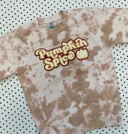 The Old School Pumpkin Spice Tie Dye Chenille Sweatshirt