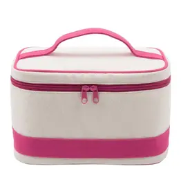 Mainstreet Collection Pink Canvas Train Case