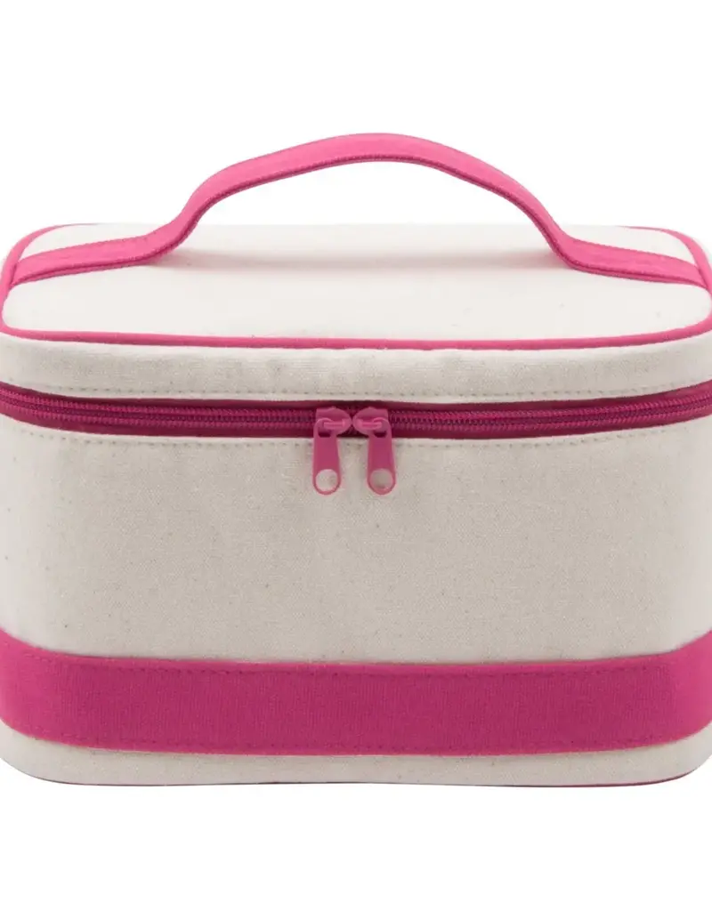 Mainstreet Collection Pink Canvas Train Case