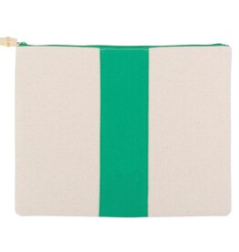 Mainstreet Collection Green Canvas Finley Pouch