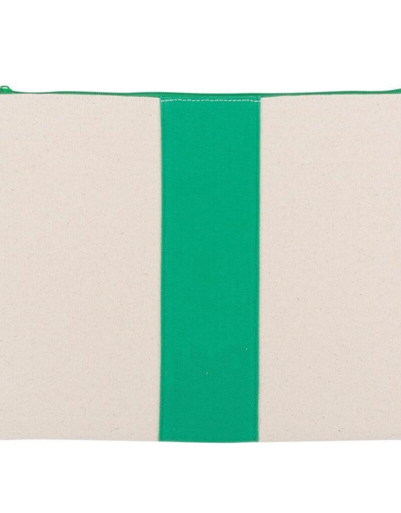 Mainstreet Collection Green Canvas Finley Pouch