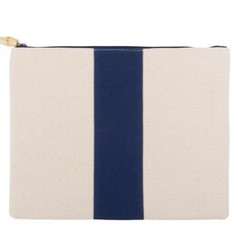 Mainstreet Collection Navy Canvas Finley Pouch