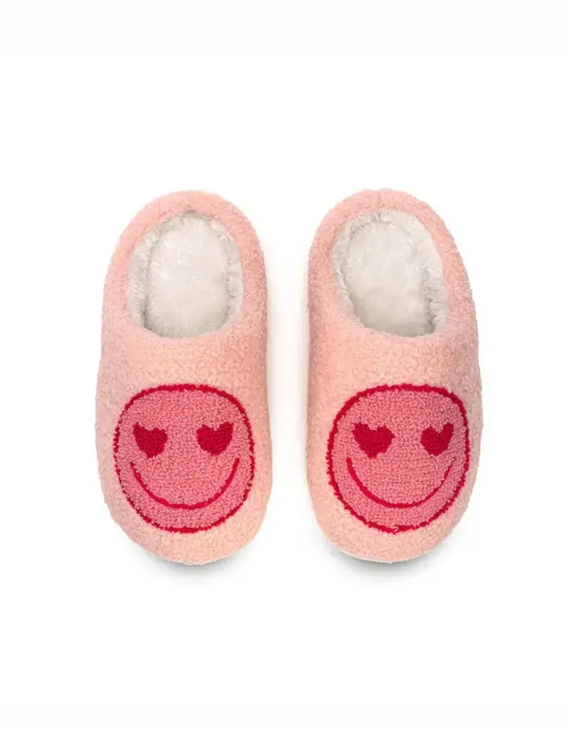 Living Royal Kid's Pink Smiley Slippers
