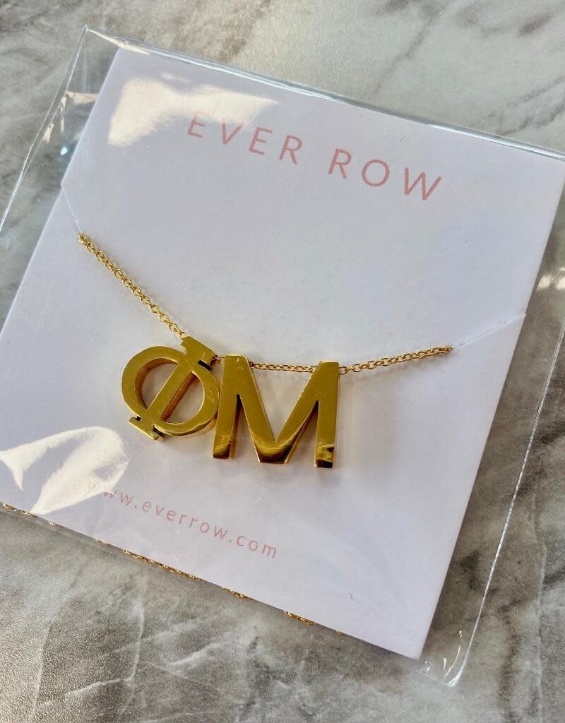 Ever Row Sorority Letter Necklace