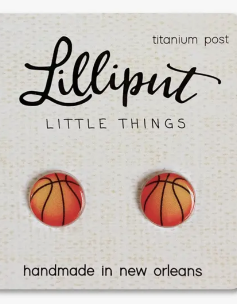 Lilliput Little Things Basketball Earrings