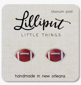 Lilliput Little Things Football Earrings
