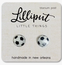 Lilliput Little Things Soccer Ball Earrings
