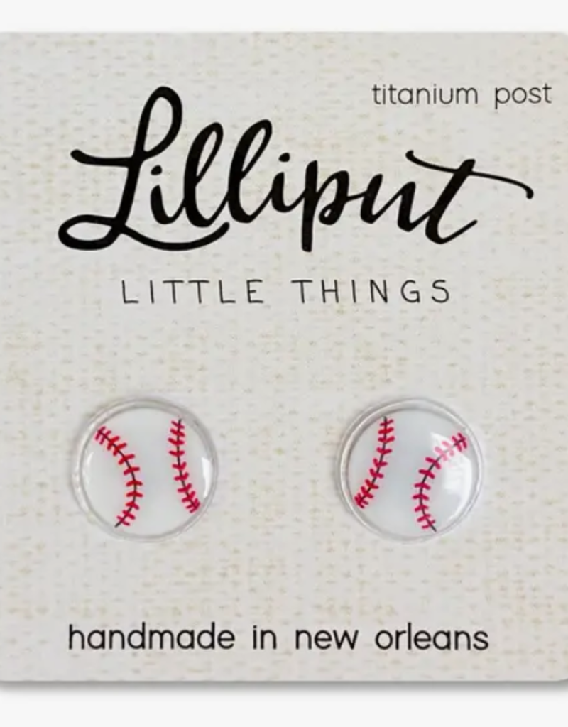 Lilliput Little Things Baseball Earrings