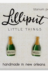 Lilliput Little Things Champagne Bottle Earrings