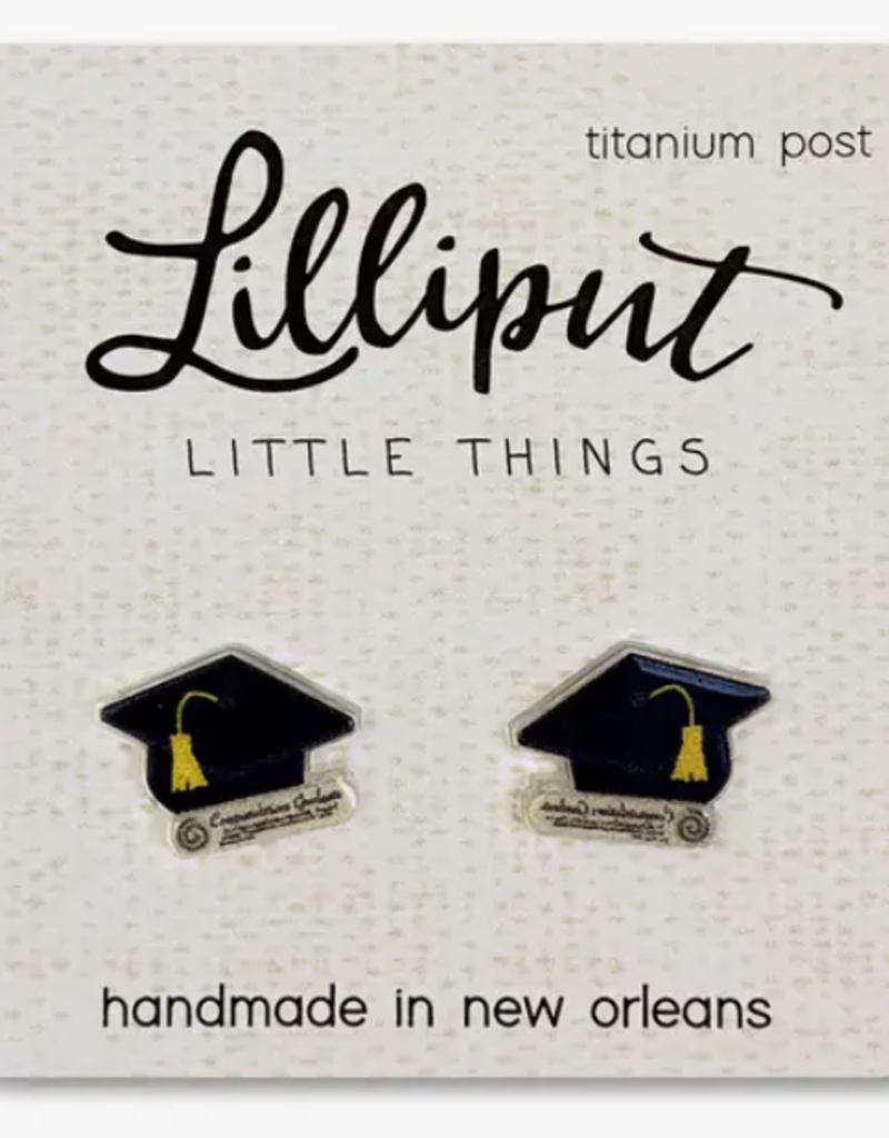Lilliput Little Things Graduation Cap Earrings
