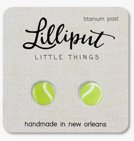 Lilliput Little Things Tennis Ball Earrings