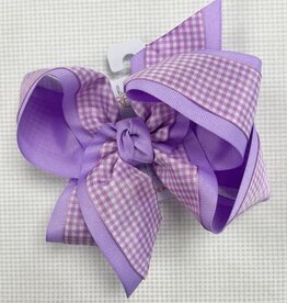 Beyond Creations, LLC Light Orchid Gingham Bow