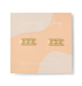 Sorority Shop Sorority CZ Stud Earrings