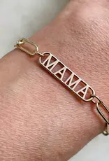 Mimosa Handcrafted Bronze Mama Collectors Chain Bracelet