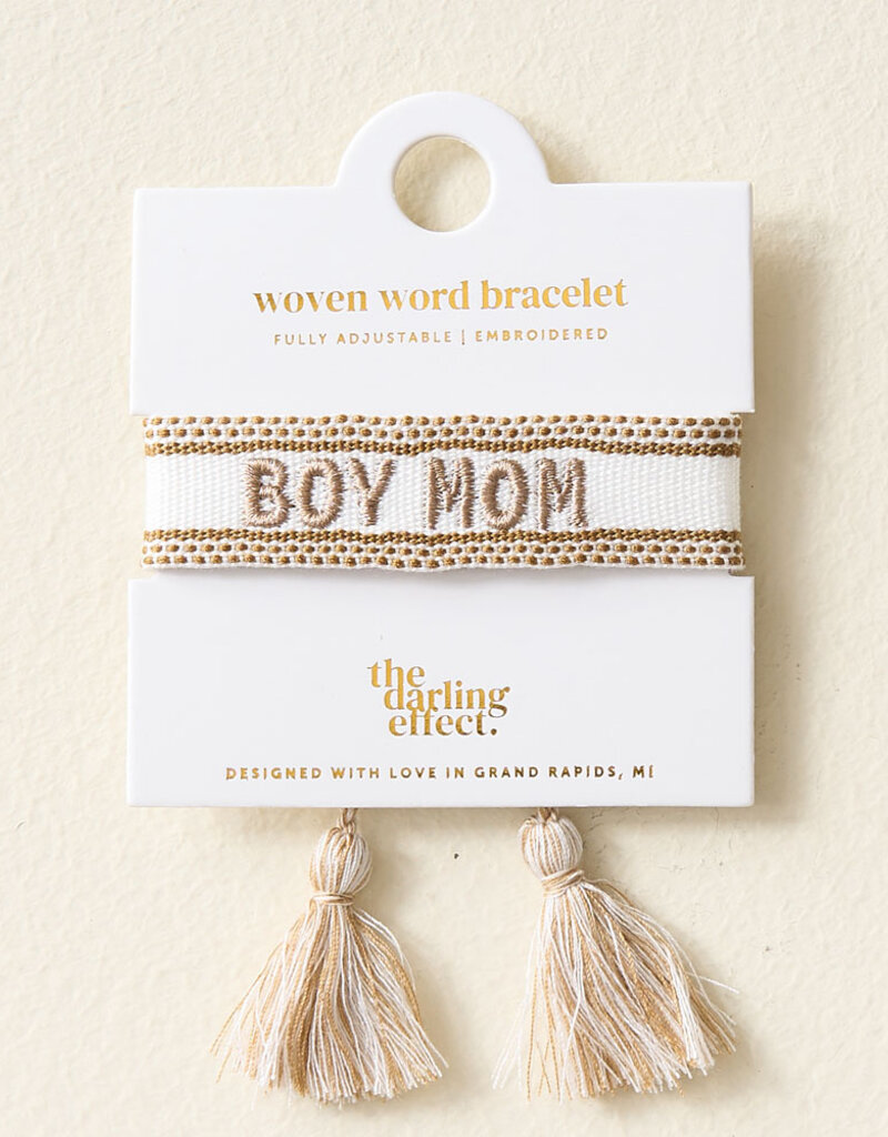 The Darling Effect Boy Mom Woven Bracelet