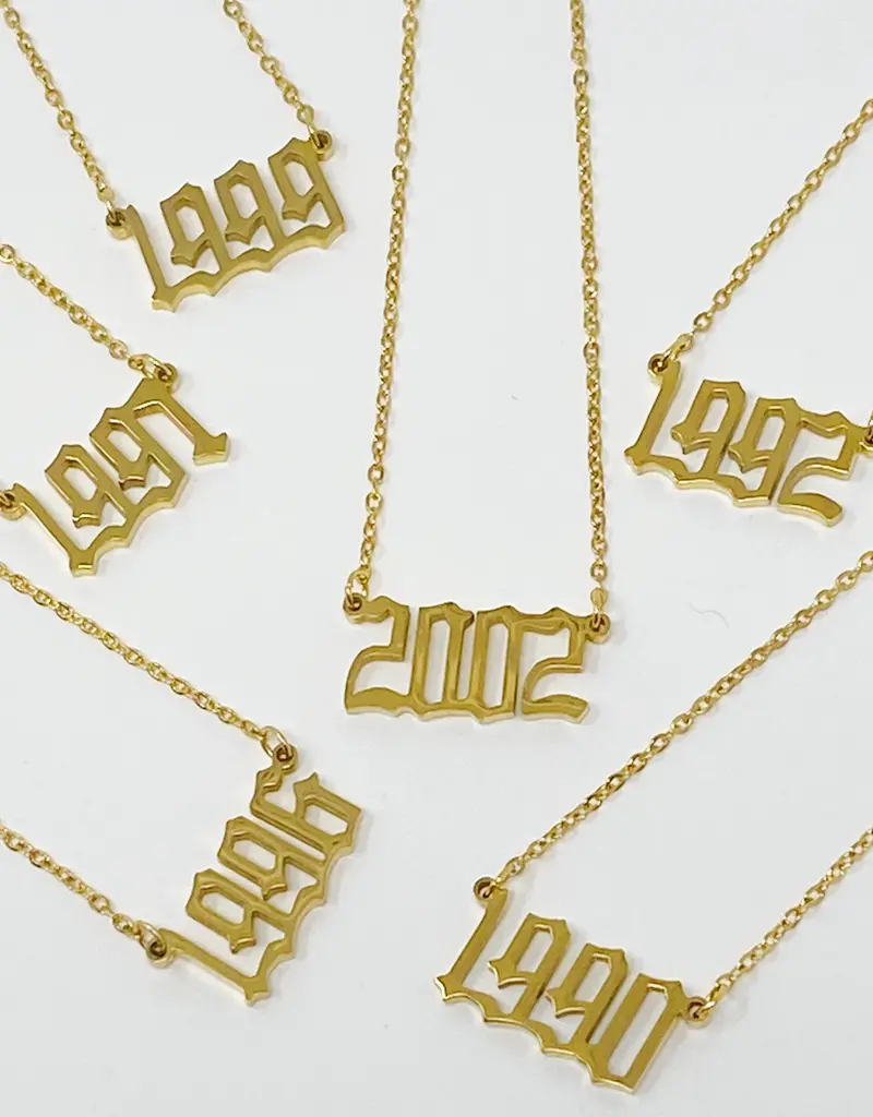 Ellison+Young Birth Year Necklace