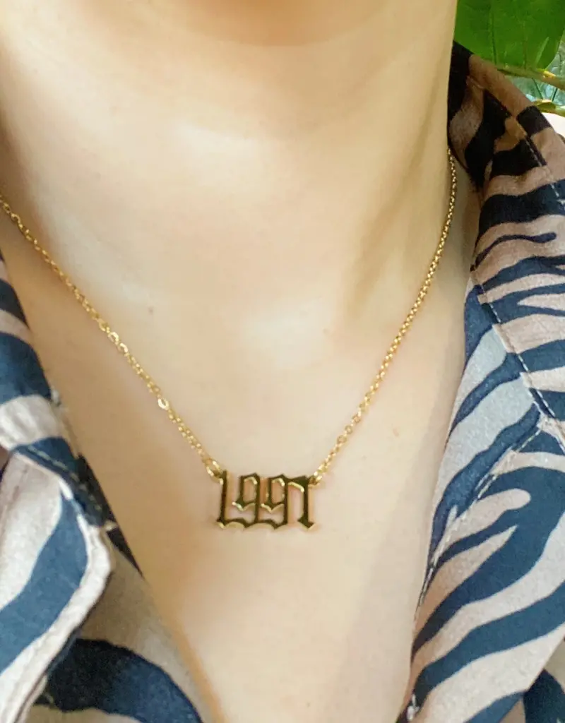 Ellison+Young Birth Year Necklace