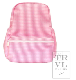 TRVL Backpacker - Gingham Pink