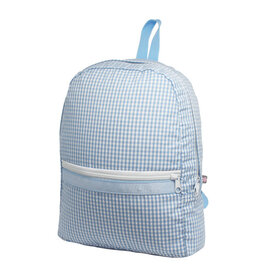 Oh Mint Medium Backpack  Baby Blue Gingham