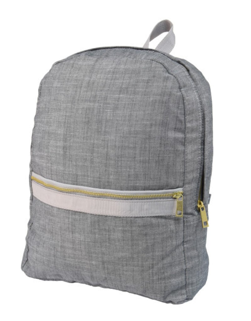 Oh Mint Medium Backpack  Grey Chambray