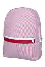 Oh Mint Medium Backpack  Red Seersucker