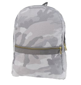 Oh Mint Medium Backpack  Snow Camo Seersucker