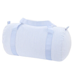 Oh Mint Medium Duffel Baby Blue Seersucker