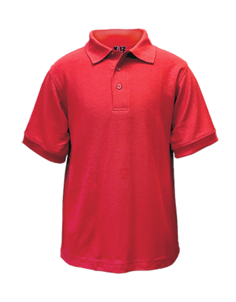 K-12 S/S Youth Knit Polo
