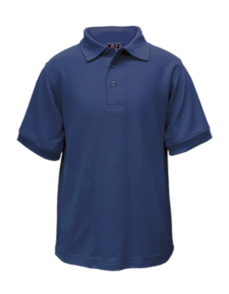 K-12 S/S Adult Knit Polo