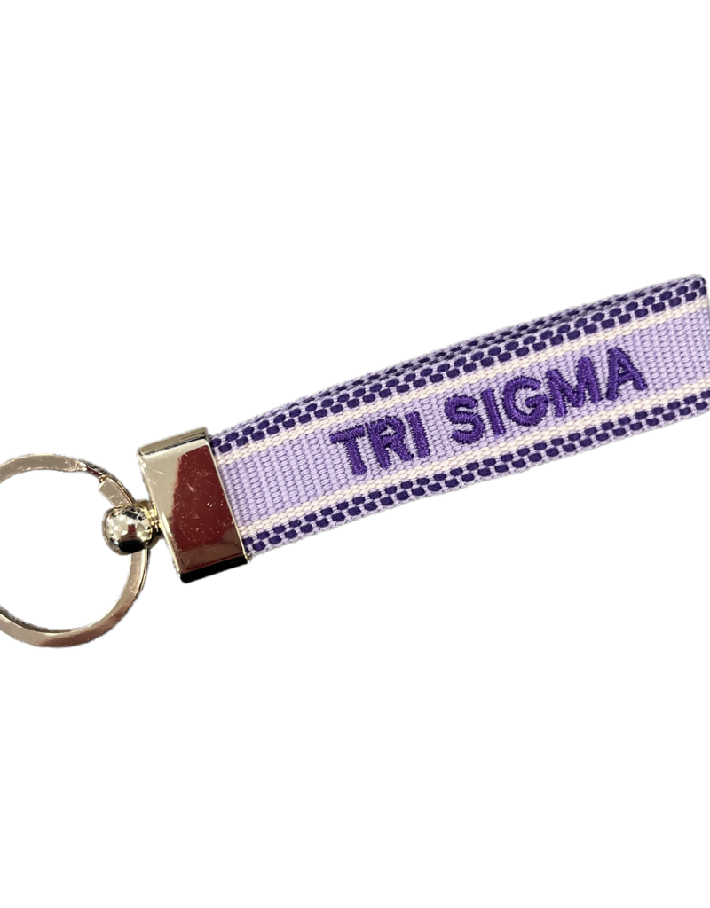 The Old School Sorority Embroidered Keychain